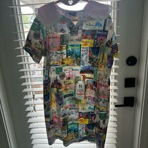 Disney 100 collared Graphic Dress